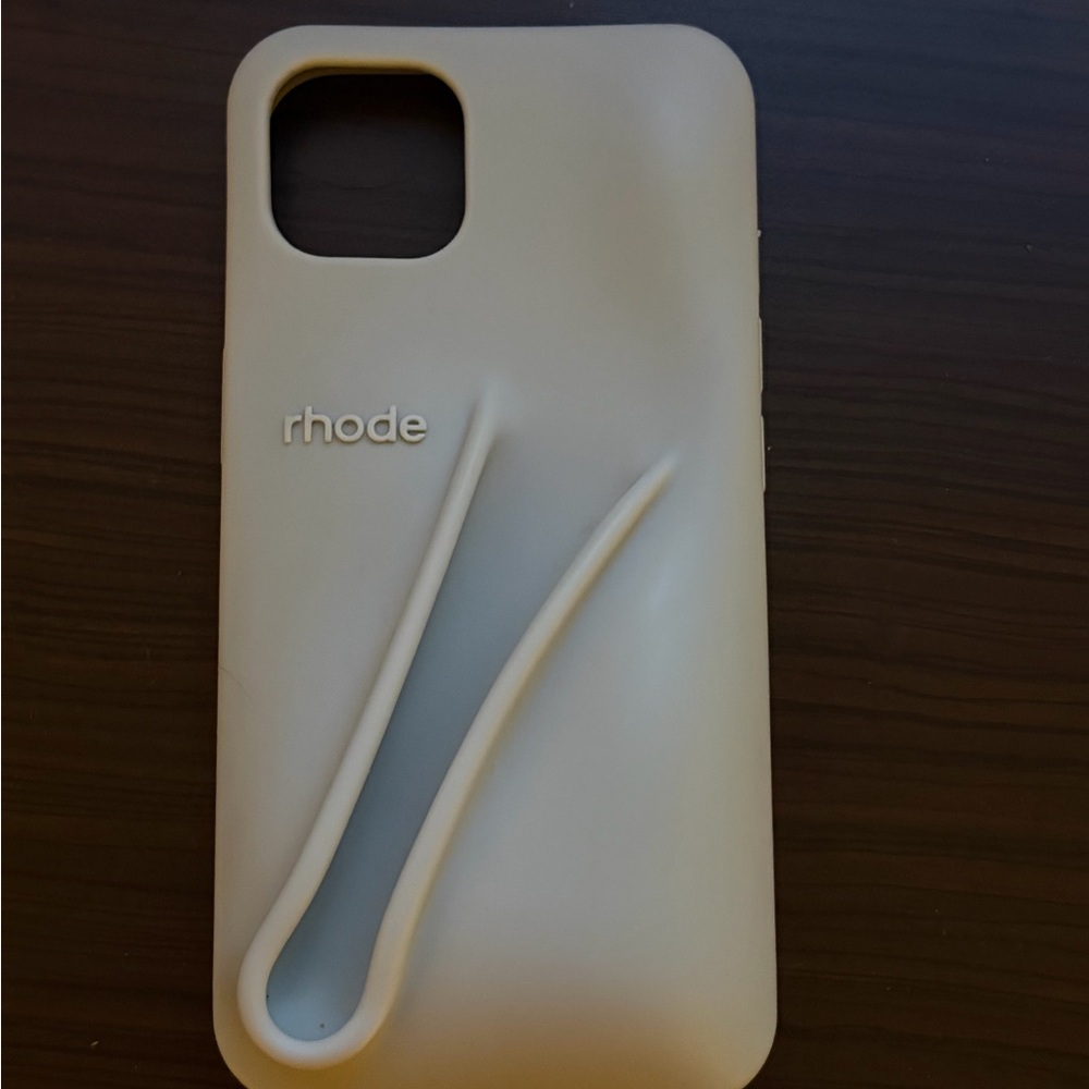RHODE Beige Phone Case with Grip